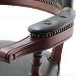 Hazar Klasik Ahşap Sandalye (Eskitme Yeşil)