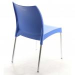 Crey Alüminyum Ayaklı Plastik Sandalye Mavi