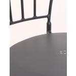 Ferforje 3 metal sandalye siyah