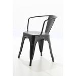 Tolix Kollu Metal Sandalye Siyah (50 adet sınırlı)
