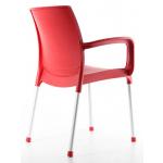 Leon Kollu Poliproplen Sandalye Kırmızı