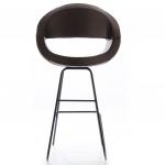 Samista Boyalı Eyfel Ayaklı Bar Sandalyesi Kahverengi