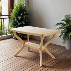 70x110 demonte ayaklı plastik masa teak