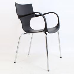 İlke kollu poliproplen sandalye siyah