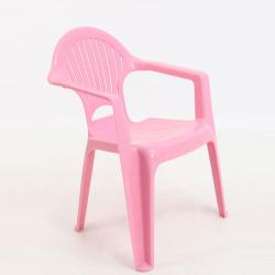 kollu plastik çocuk sandalyesi pembe
