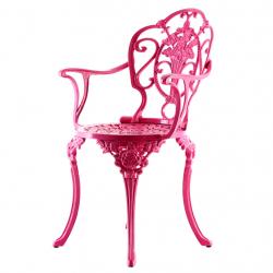 Döküm sandalye 004 kollu pembe