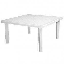 100x100 anaokulu tipi alçak plastik masa beyaz