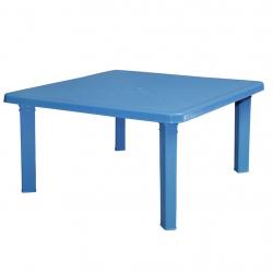 100x100 anaokulu tipi alçak plastik masa mavi