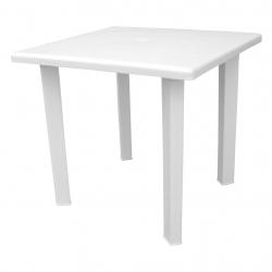 80x80 Kenardan ayaklı plastik masa beyaz