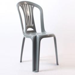 Gül plastik sandalye kolsuz gri