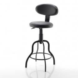 Slayt Yıldız Sabit Ayaklı  Bar sandalyesi Krom