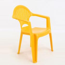 kollu plastik çocuk sandalyesi sarı