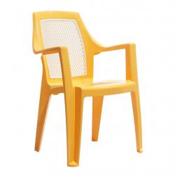 Lenda Kollu Plastik Sandalye Sarı