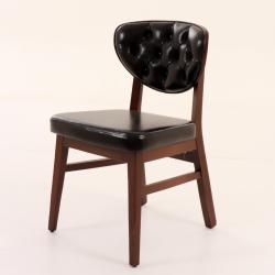 Avşa Ahşap Ahşap Sandalye Kapitone (Kelebek)