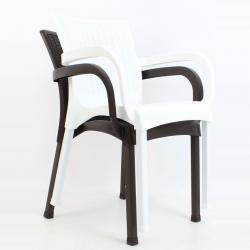 Delta alüminyum ayaklı plastik sandalye beyaz