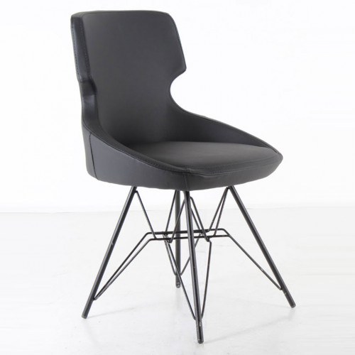 Simge Metal Sandalye Siyah