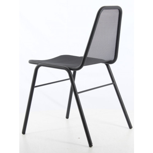 Foça Metal Sandalye Siyah