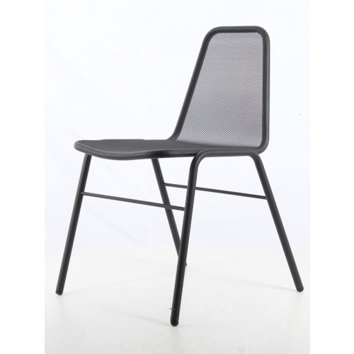 Foça Metal Sandalye Siyah