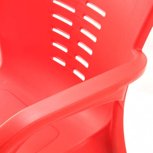 Tuğra Kollu Poliproplen Sandalye Kırmızı