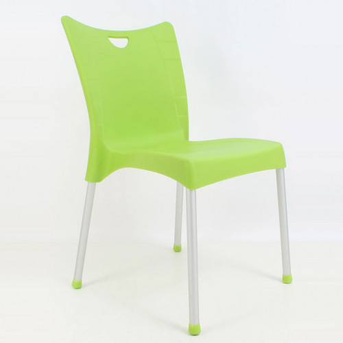Tuğra kolçaksız plastik sandalye yeşil