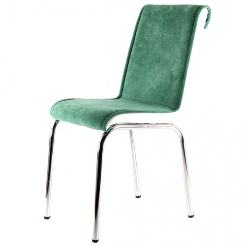 St Home Metal Sandalye Yeşil Kumaş