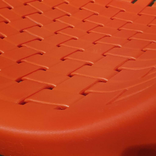 Olnira Kollu Plastik Sandalye Kırmızı