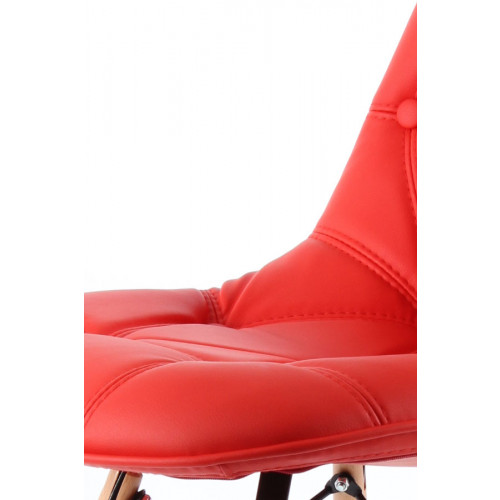 Aymes çubuk ayaklı ahşap sandalye Kırmızı