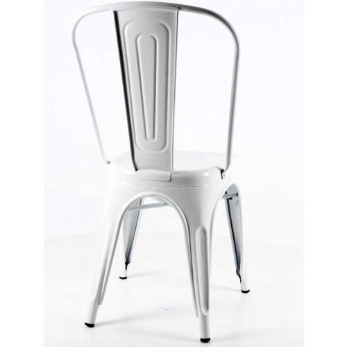 Tolix kolsuz metal sandalye beyaz