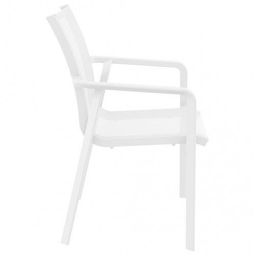Pacıfıc Kollu Rattan Sandalye Beyaz