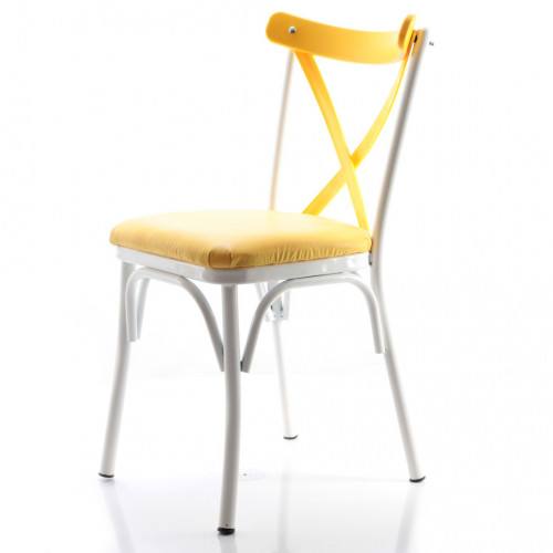 Paris Thonet Metal Sandalye Sarı