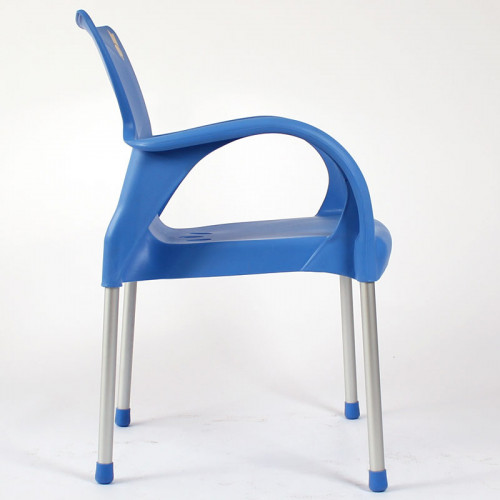 Sarıyer alüminyum ayaklı plastik sandalye mavi