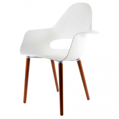 XL Aymes Kollu Poliproplen Sandalye Beyaz