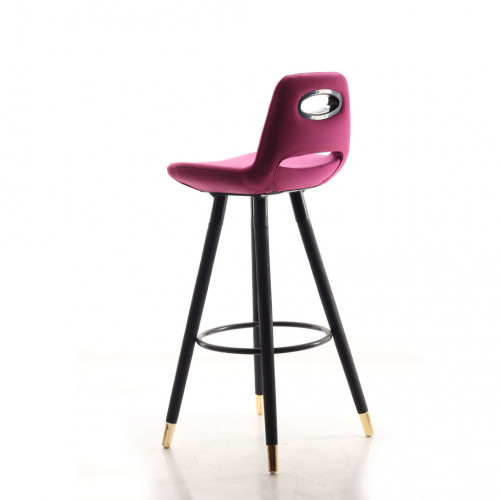 Bolder Pirinç Uçlu Ahşap Ayaklı Sandalye Kumaş