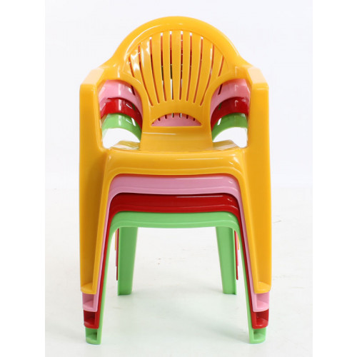 kollu plastik çocuk sandalyesi sarı