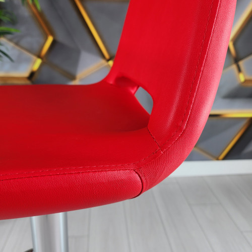 Rasko Bar Sandalyesi (Kırmızı Deri)
