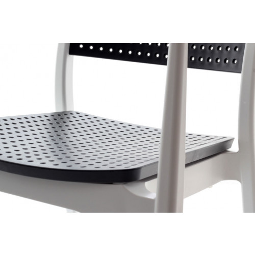 Mavenna Masa sandalye takımı Siyah-Beyaz 150x90