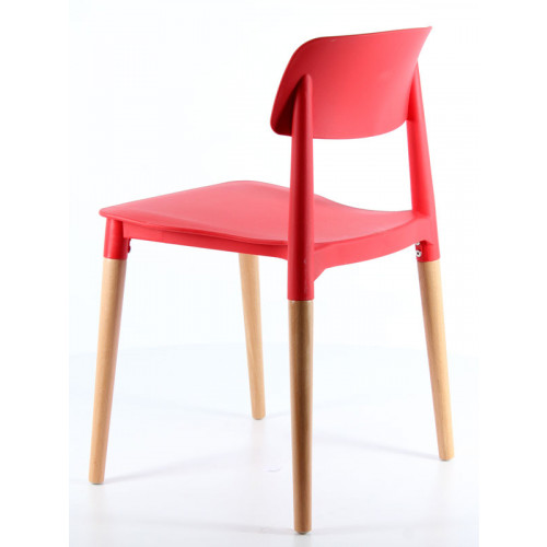 Bella poliproplen sandalye kırmızı