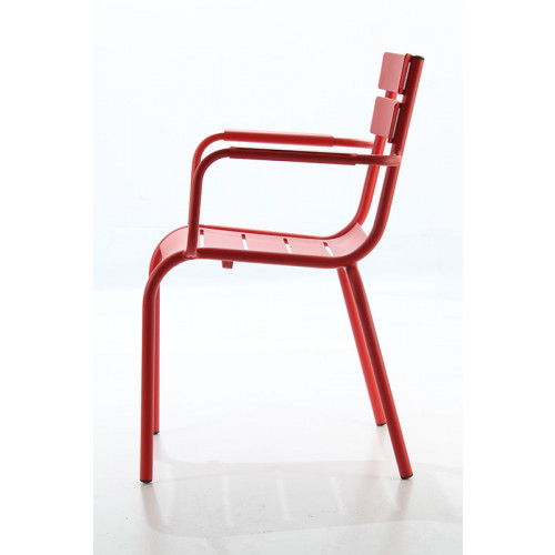 Kriyos Kollu Metal Sandalye Kırmızı