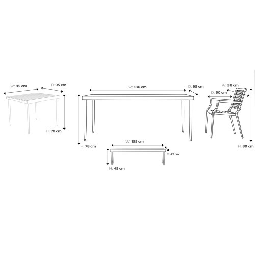 Zenn Masa Sandalye Takımı Set