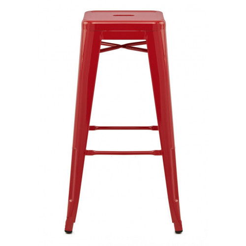 Tolix kırmızı bar sandalyesi 76 cm