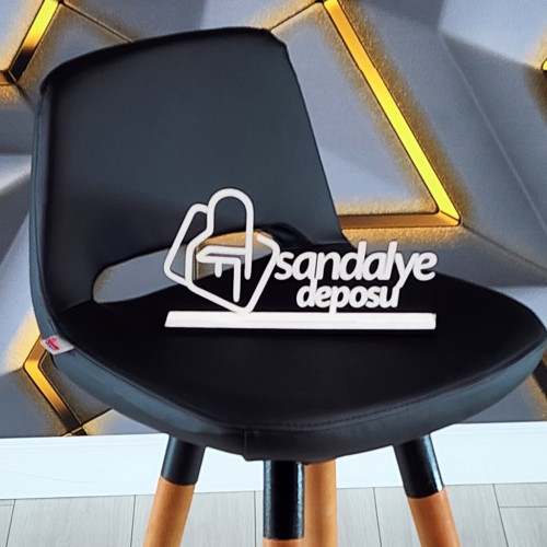 Rasko Sabit Ayaklı Bar Sandalyesi (Siyah'a Özel Fiyat)