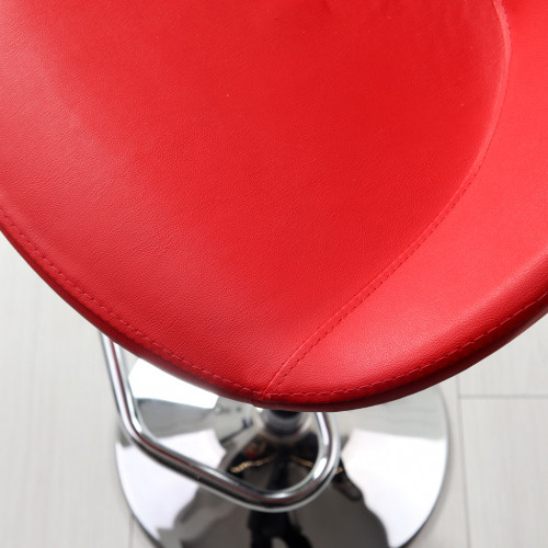 Gloria Bar Sandalyesi (Kırmızı Deri)