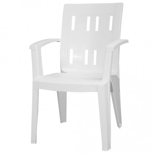 Valdes Kollu Plastik Sandalye Beyaz