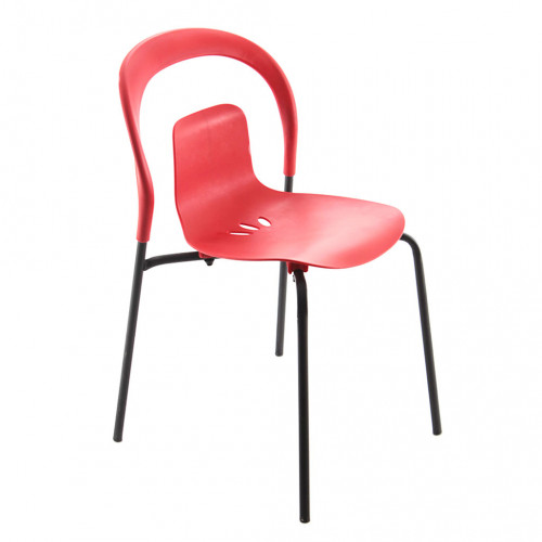 Tira Metal Ayaklı Plastik Sandalye Kırmızı