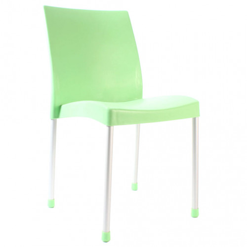 Hira kolsuz plastik sandalye yeşil