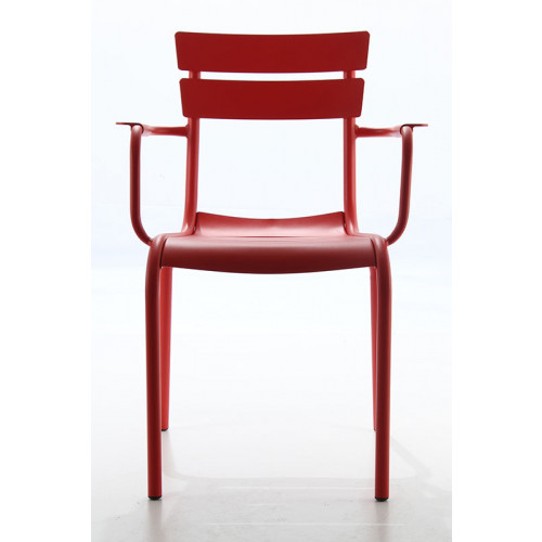 Kriyos Kollu Metal Sandalye Kırmızı