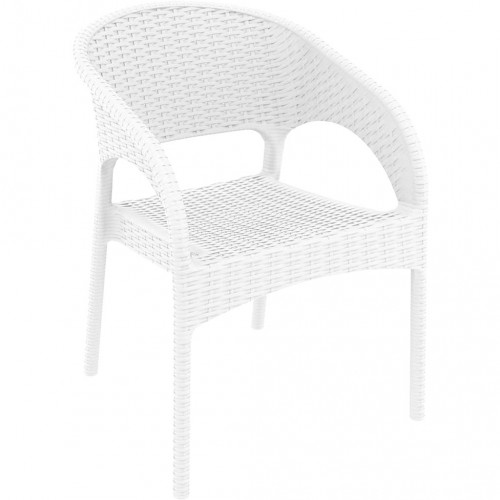 Panama Rattan Sandalye Beyaz