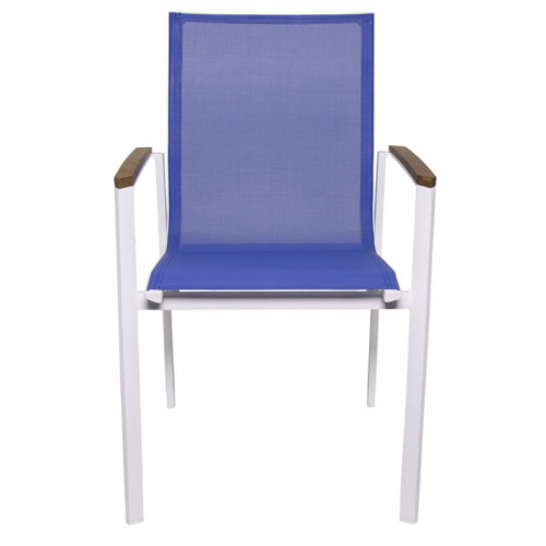 Sunny kollu alüminyum dış mekan sandalyesi k. mavi
