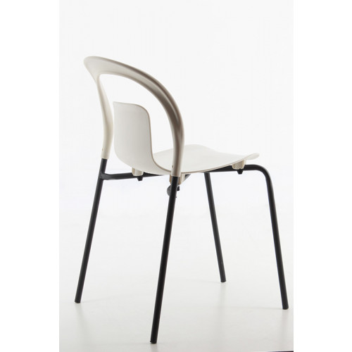 Tira Metal Ayaklı Plastik Sandalye Beyaz