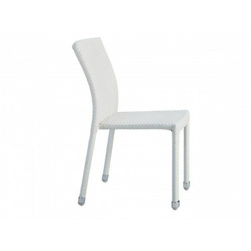 Lily-Solo Kolsuz Rattan Masa Sandalye Takım Beyaz